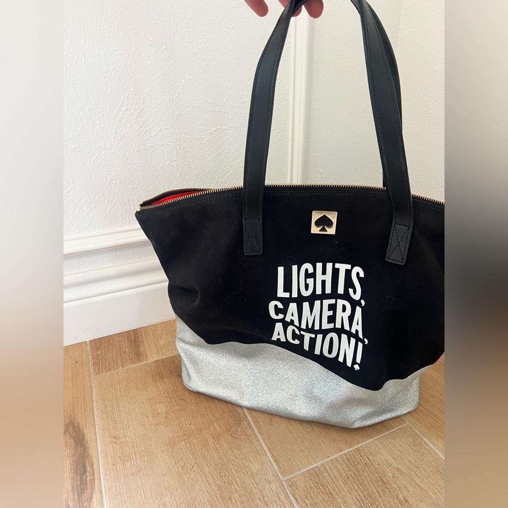 Black and Silver Tote Bag - Picture 2 of 8